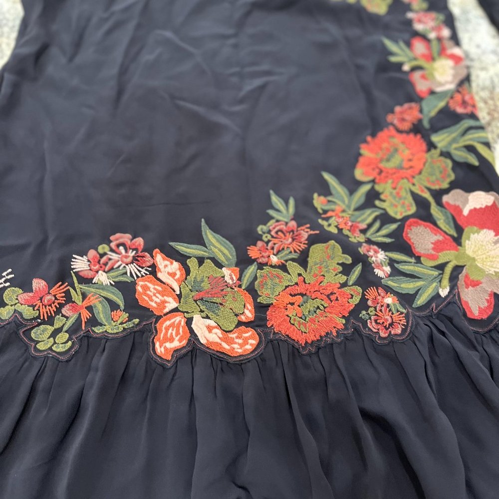 Black Dress with Flowers